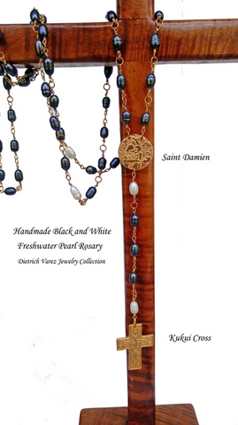 Saint Damien Rosary - Handmade in Hawaii 