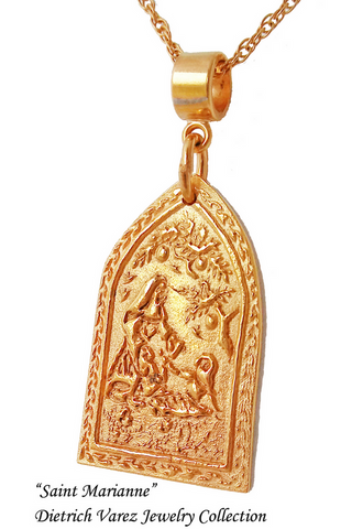 Saint Marianne of Molokai Pendant - Handmade in Hawaii